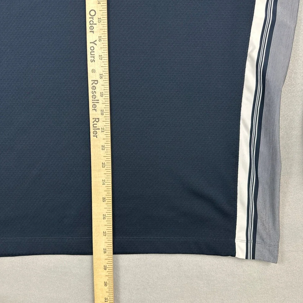 Nike Sweater Men Large Blue Solid 1/4 Zip Fit Dry Pullover Golf Cover Up L